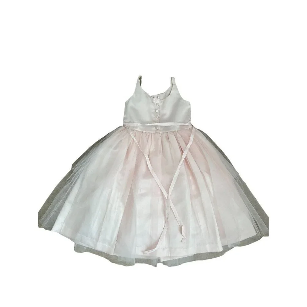 Us Angels Sheer Pink Dress